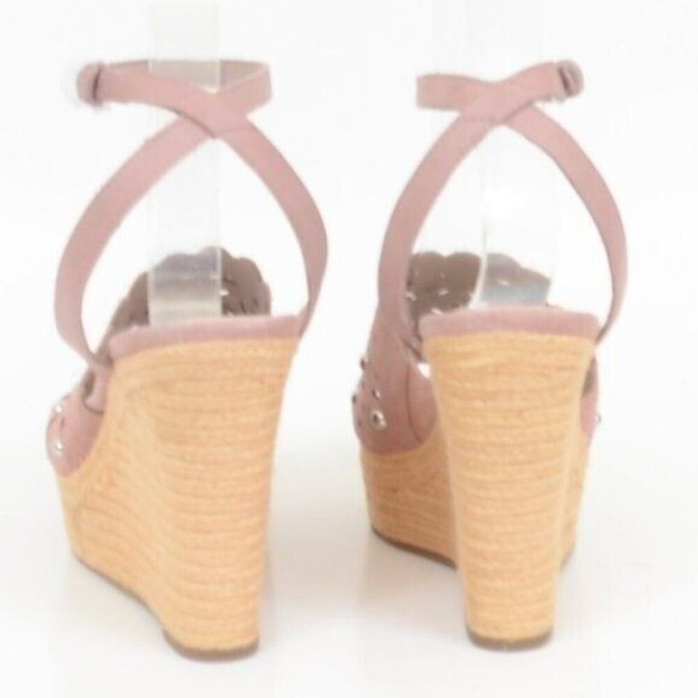 Marc Fisher Hata Studded Platform Espadrille Wedg… - image 4